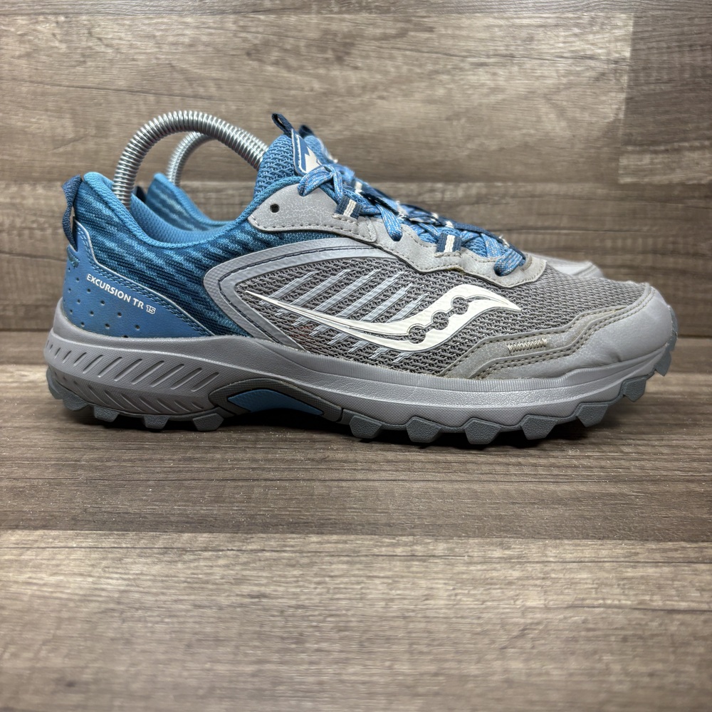 Saucony Excursion TR 15 Gray Blue Womens US Size 10 S10670-23 Running Shoes